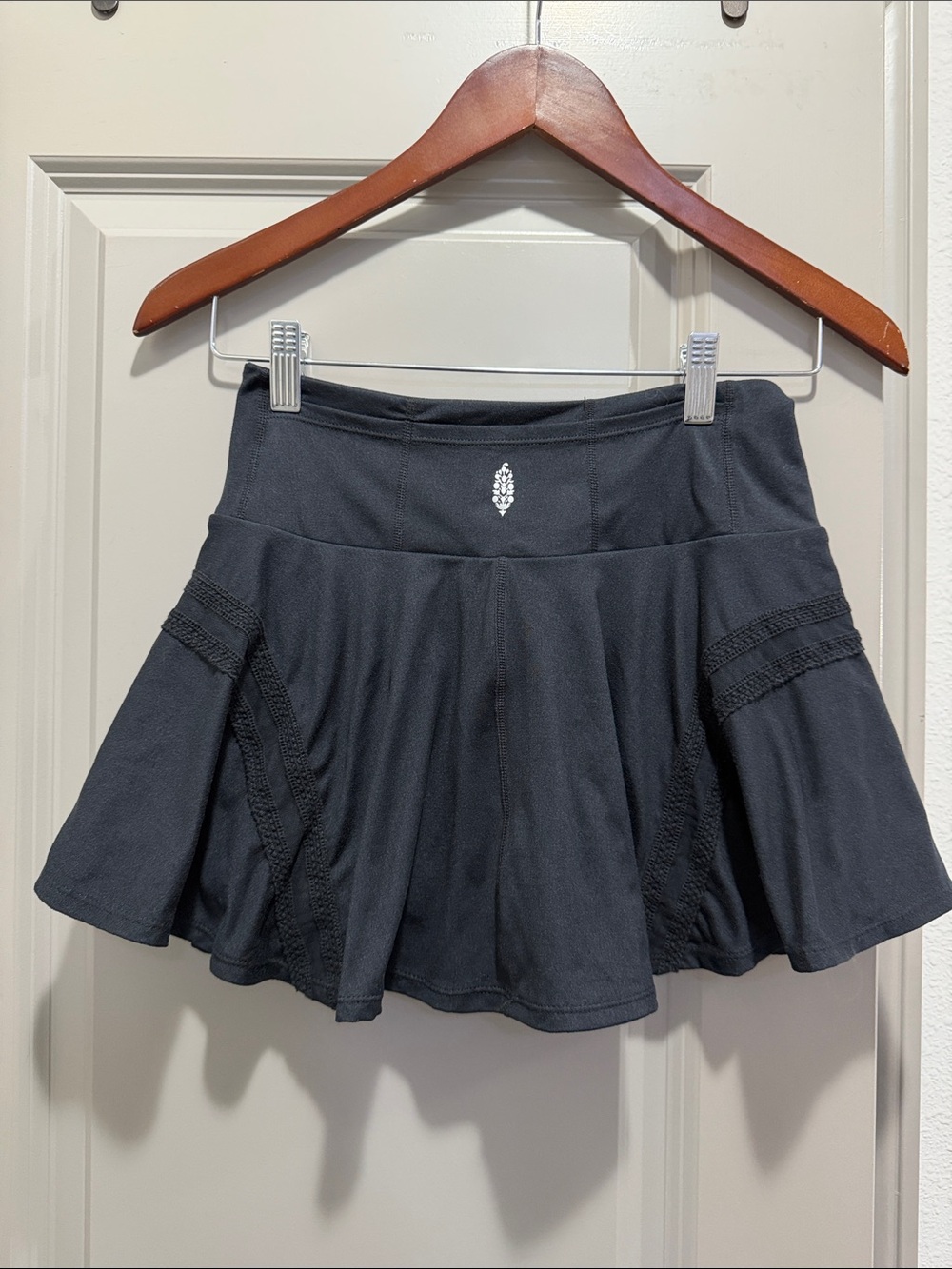 Free people check out my topspin black mini skirt shorts skort S - Picture 3 of 11
